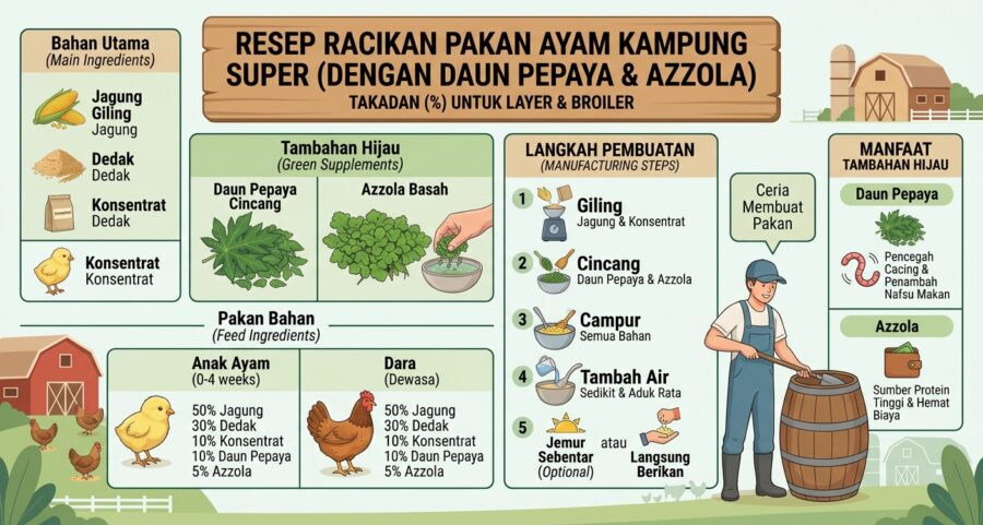 Cara Membuat Racikan Pakan Sendiri