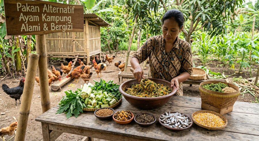 Pakan alternatif ayam kampung 