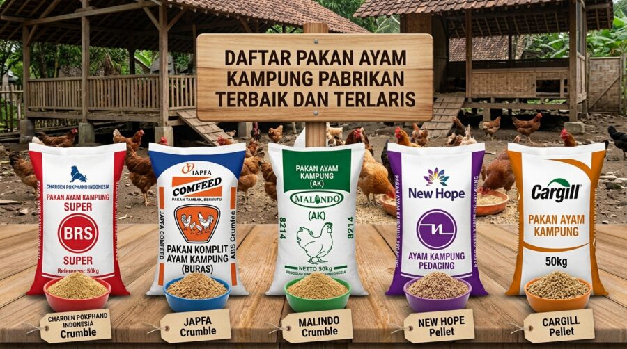 daftar merk pakan ayam kampung