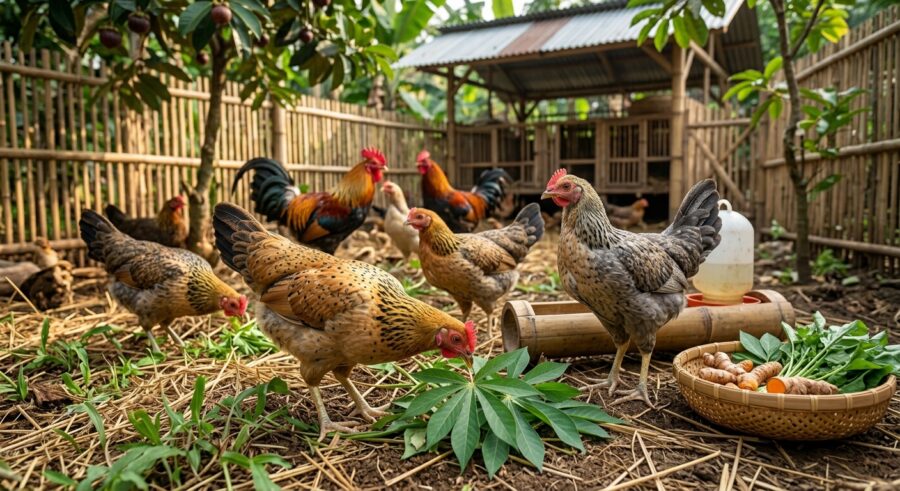 Ramuan Jamu Herbal Tradisional untuk Daya Tahan Tubuh Ayam